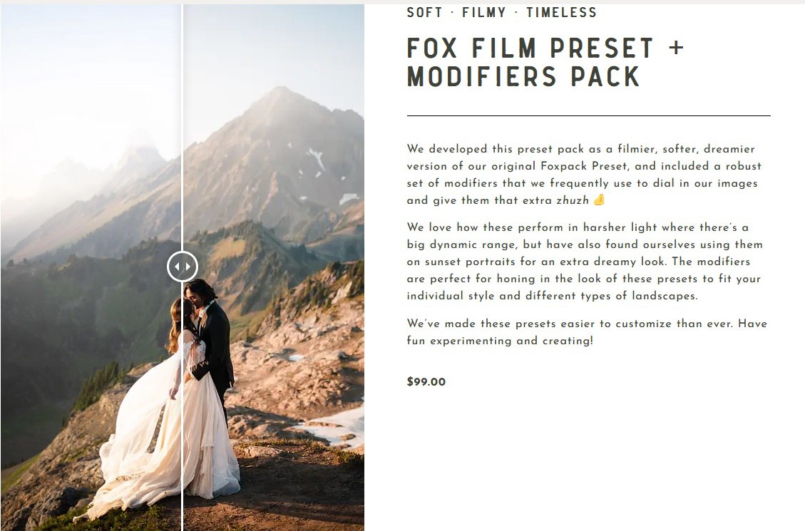 Fox Film Preset + Modifiers Pack