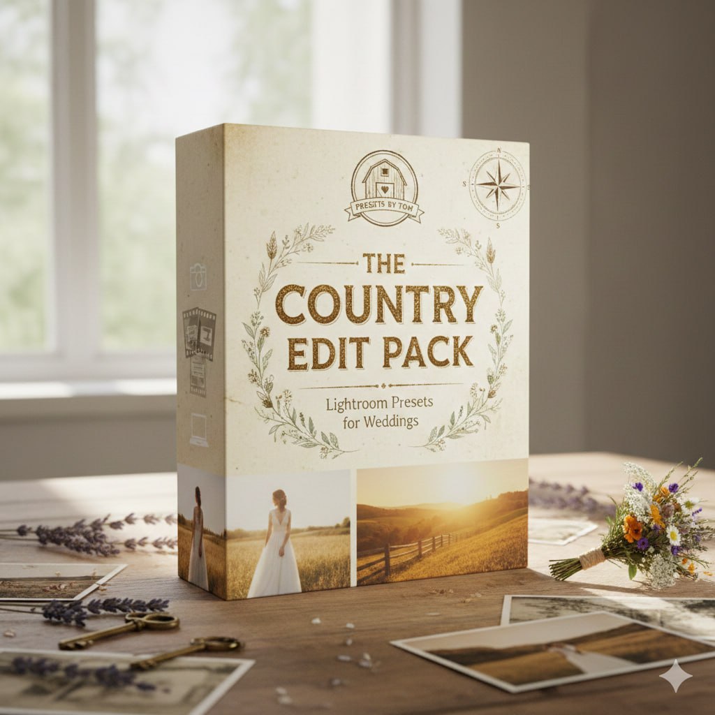 PRESETS BY TOM - The Country Edit Pack - Lightroom Presets for Weddings
