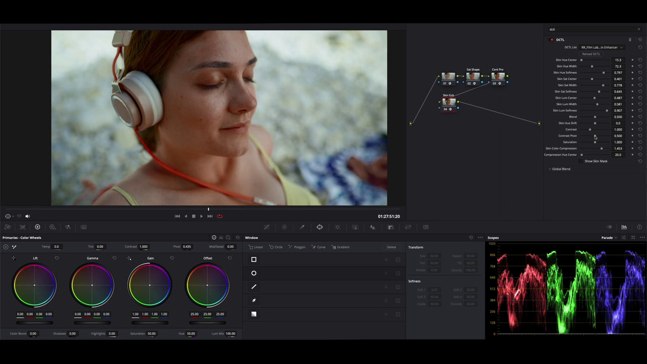 Rocket Rooster - Film Labs Skin Enhancer DCTL Davinci