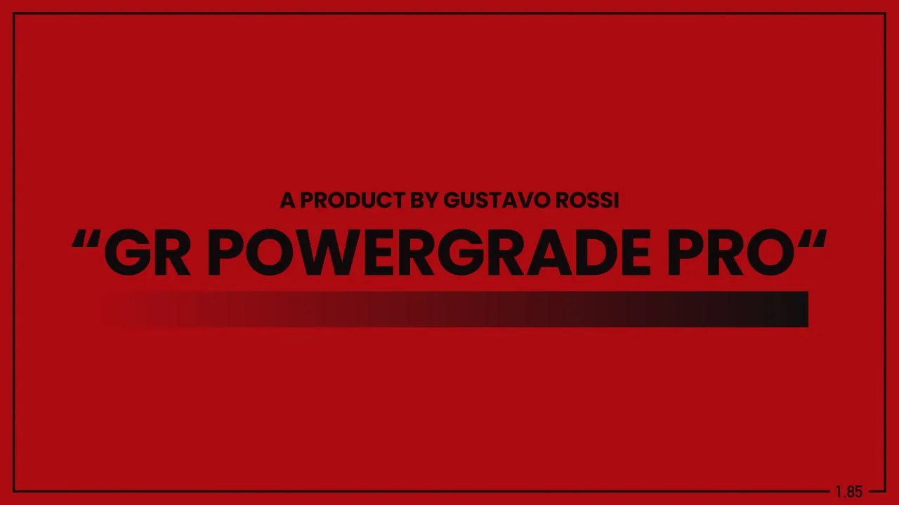 Gustavo Rossi - PowerGrade Pro for DaVinci Resolve