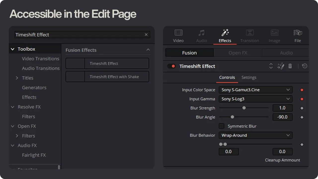 Andri Klangfield – Timeshift Effect PowerGrade for DaVinci Resolve