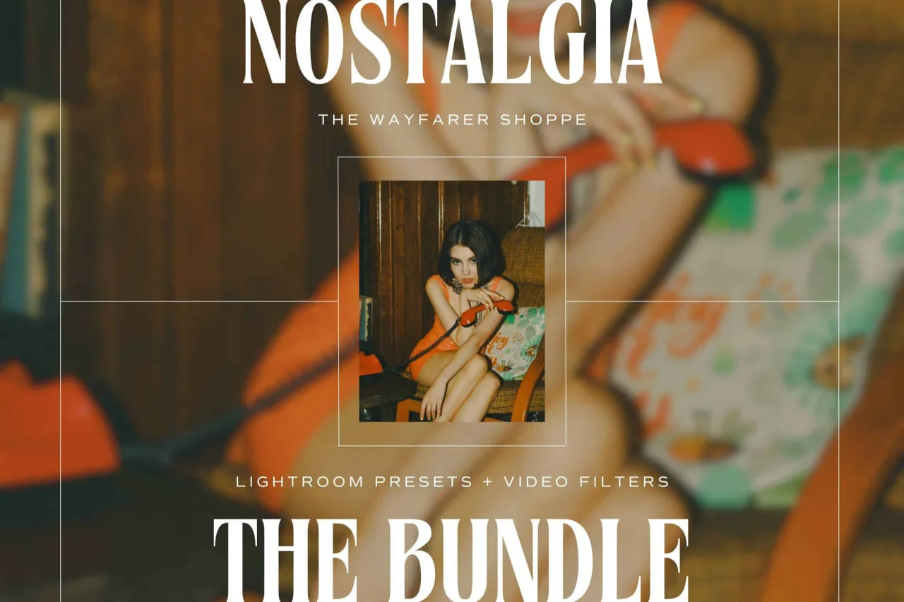 The Wanderful Wayfairer - Nostalgia Lightroom Presets + Video Filters Bundle